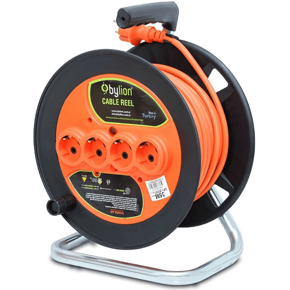BYLİON 100-303-1235 PMK-35315-F Plastik Makara 35 M 3x1,5 mm TTR Kablo