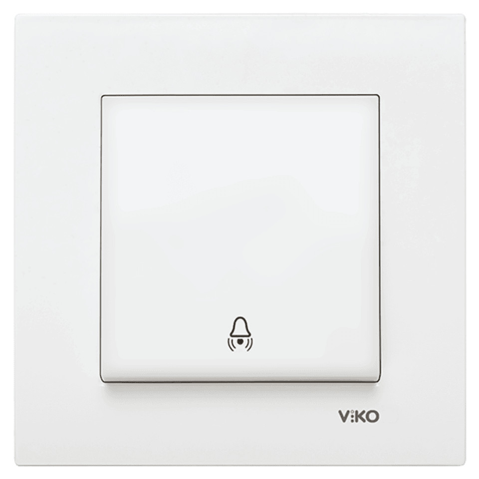 VİKO 90967006 Karre Zil Anahtarı Beyaz (Çerçeve Hariç)