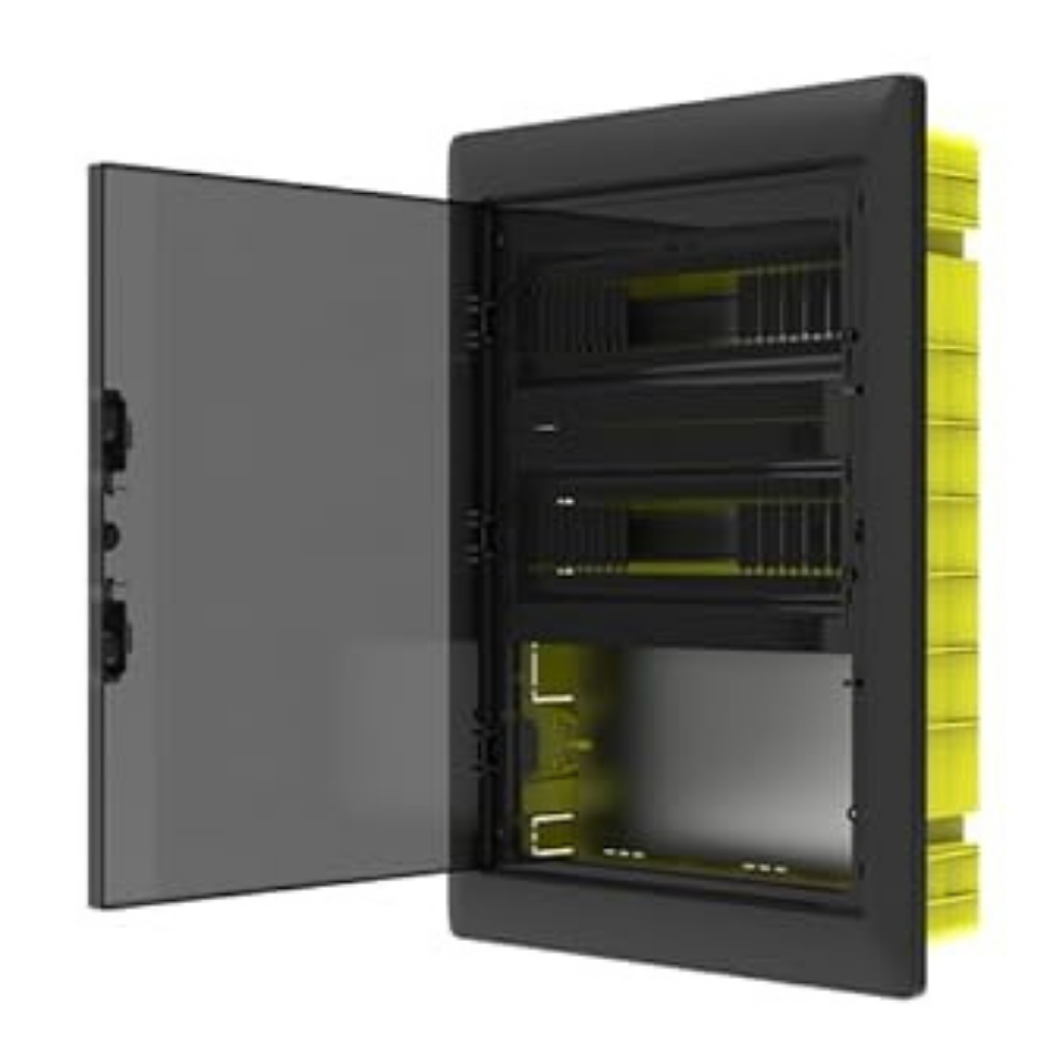 YAVUZ PANO POLİ 019-Z30'Lu Sıva Altı Sigorta Kutusu + Zayıf Akım Bölmeli 390*535*107 mm