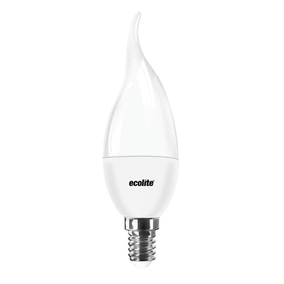 ECOLİTE C37.TP.5W.30K 5W 3000K E14 Led Ampül Candle Flame