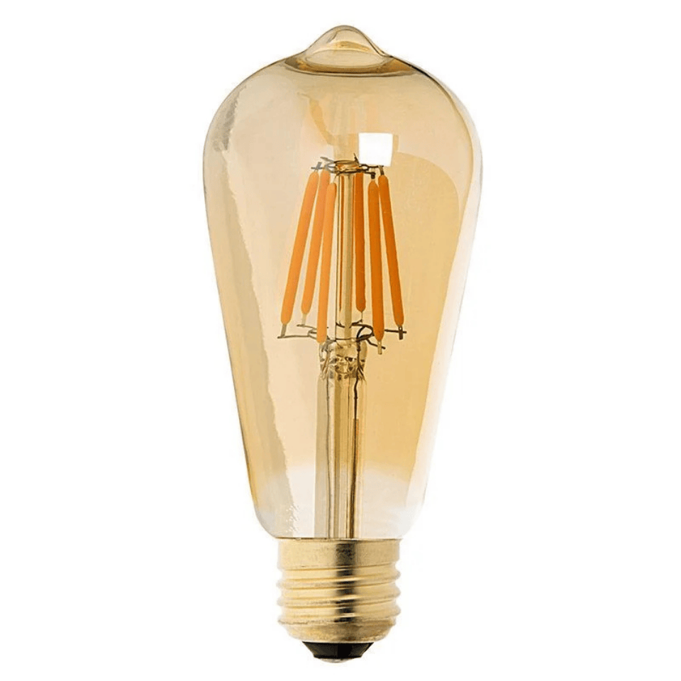 ECOLİTE ST64.GD.7,5W.22K.D 7,5W 2200K E27 LED Filament Gold Dimmerable Dekoratif Gold Ampül