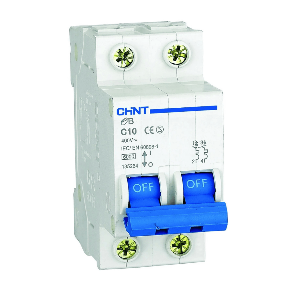CHINT 186465 2x10A C Tipi 4,5 kA eB Serisi Otomatik Sigorta