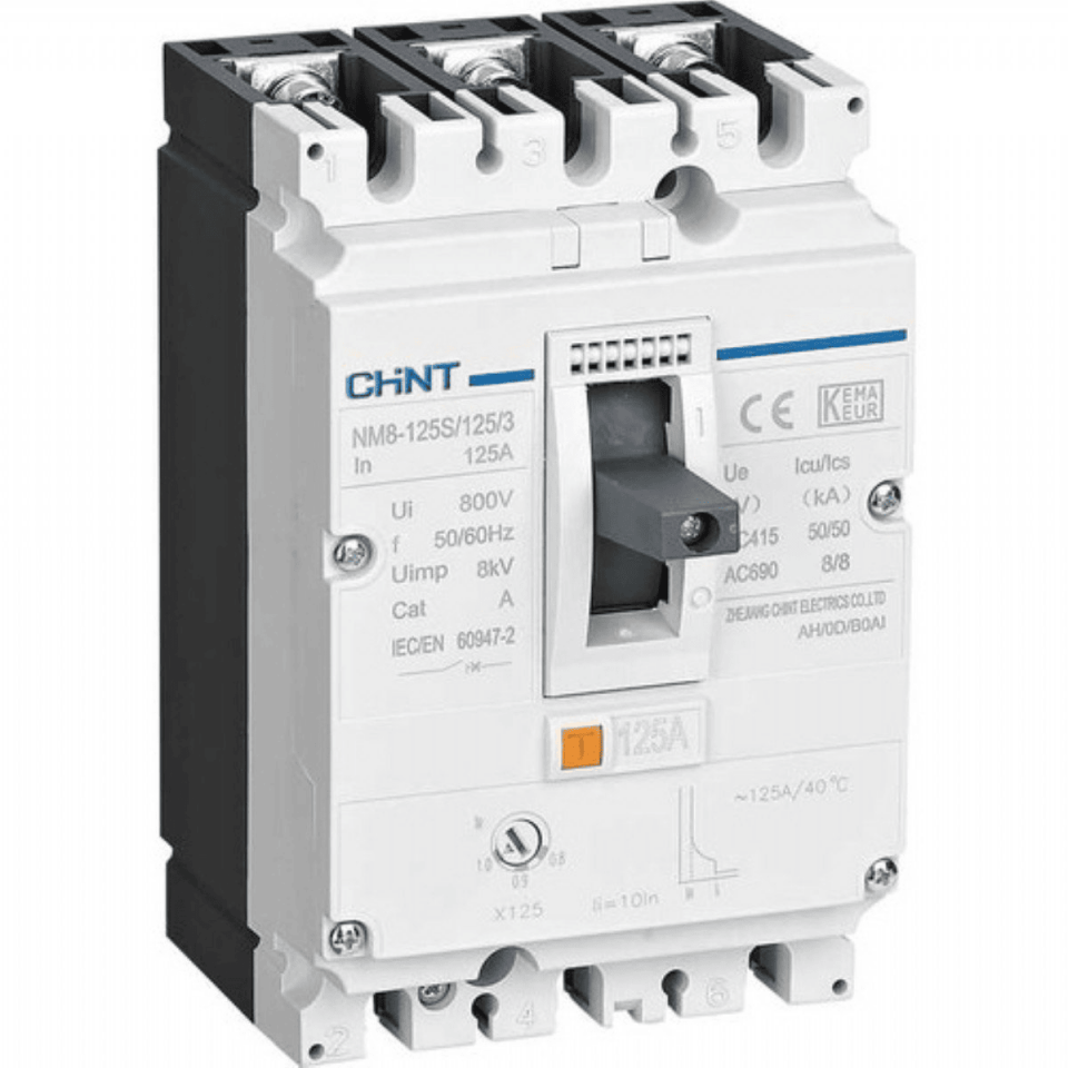 CHINT 149404 125A 50kA 3P Manyetik Şalter NM8-125S/125/3