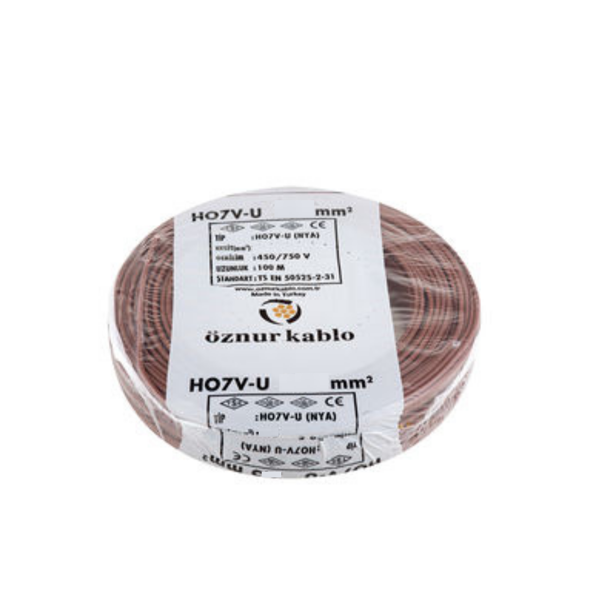 ÖZNUR ÖZ/NYA/K/1*6 6 mm NYA Kablo - Kahve