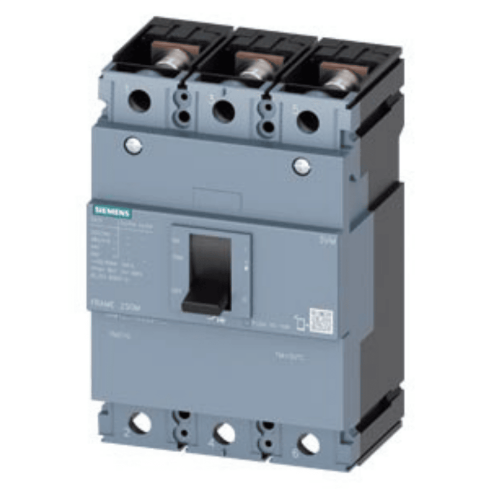 SIEMENS 3VM1220-3ED32-0AA0 200A 25KA 3 Kutuplu Sabit Termik Sabit Manyetik  Kompakt Şalter
