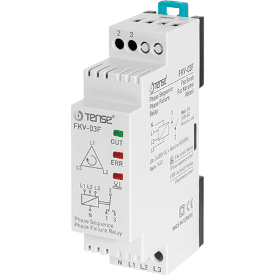 TENSE FKV-03F Faz (Motor) Koruma Rölesi