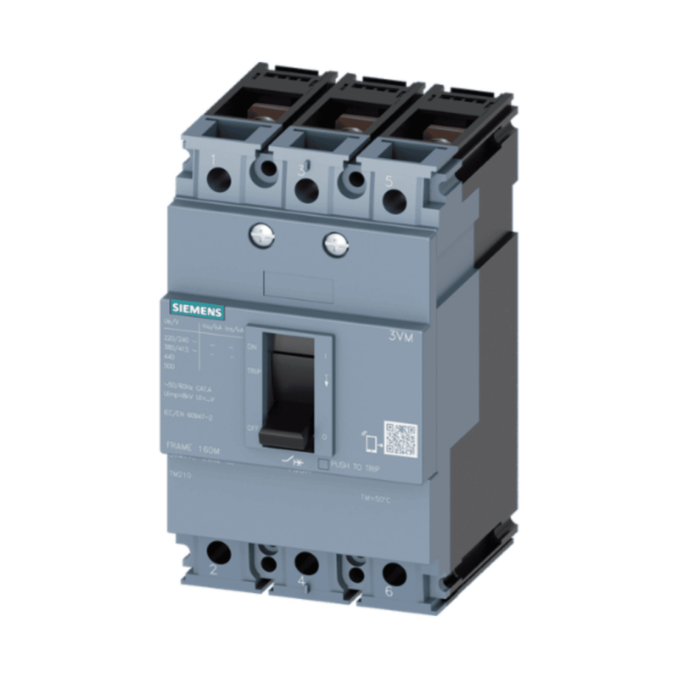 SIEMENS 3VM1112-3ED32-0AA0 125A 25KA 3 Kutuplu Sabit Termik Sabit Manyetik Kompakt Şalter