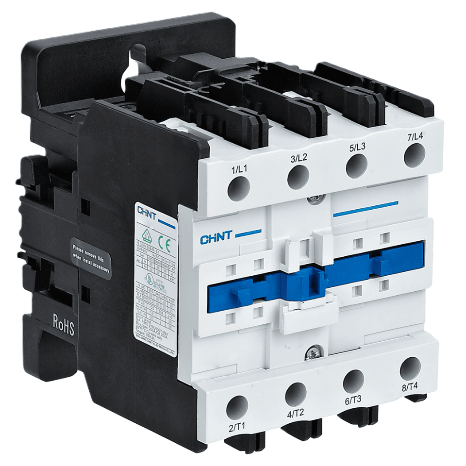 CHINT 223023 NC1-9504 220V AC Bobinli 4 Kutuplu Kontaktör, 45kW, 95A (AC-3), 95A (AC-1)
