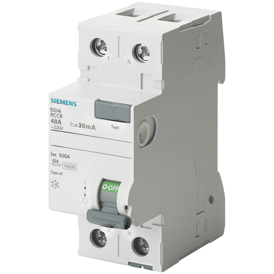 SIEMENS 5SV4314-0 40A 2P 30mA Kaçak Akım Koruma Rölesi