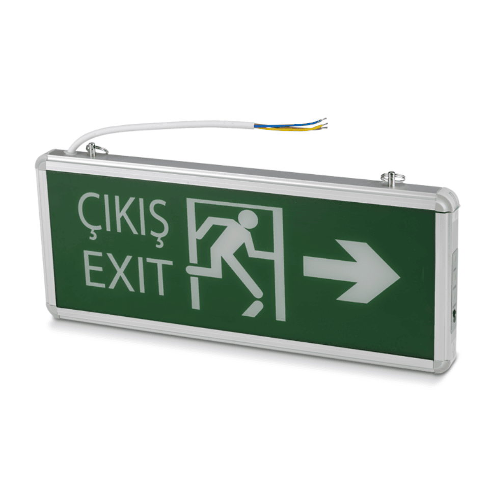 NOAS YLX-1003 Sağ Sol Çift Yönlü Led Acil Çıkış Exit Armatürü