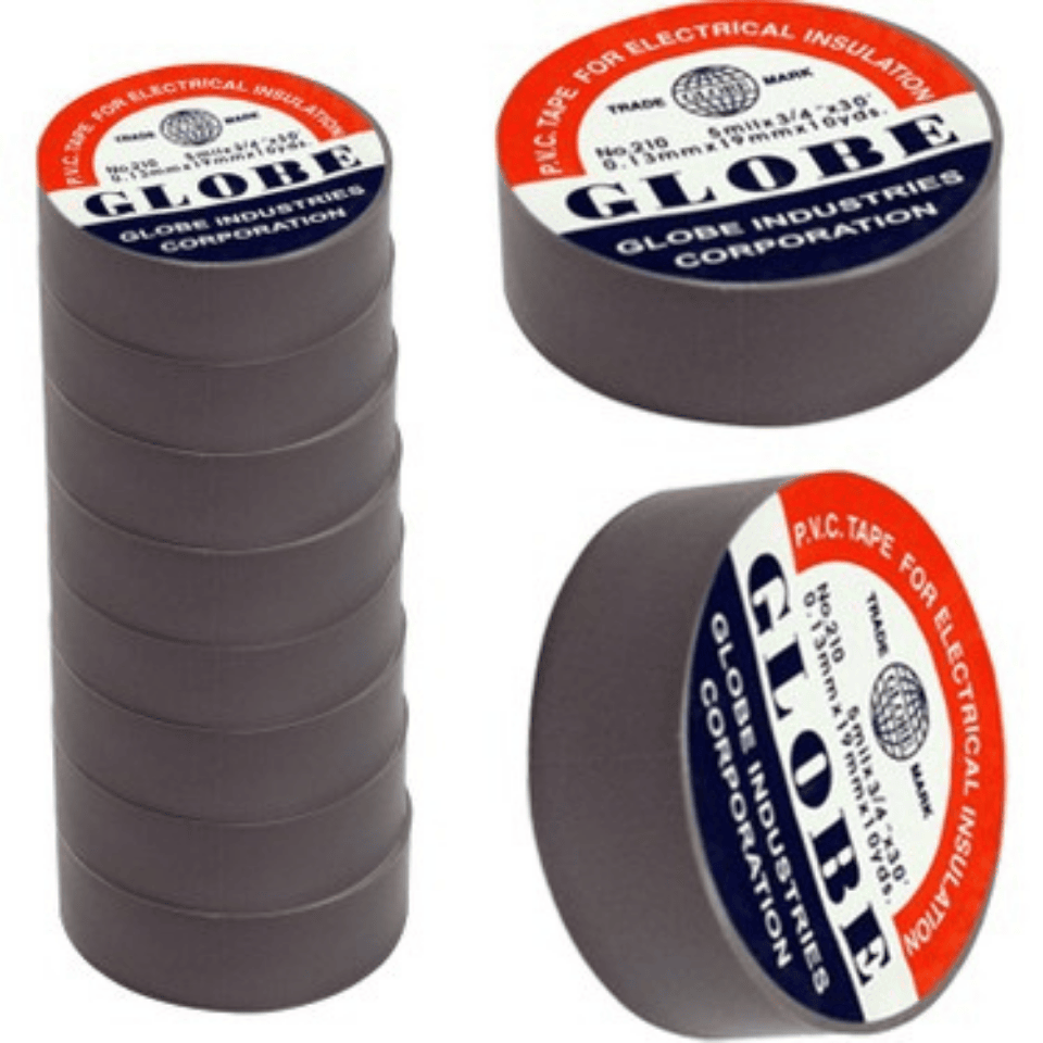 GLOBE Globe0015 0,13mmx19mmx10yds İzolebant Gri