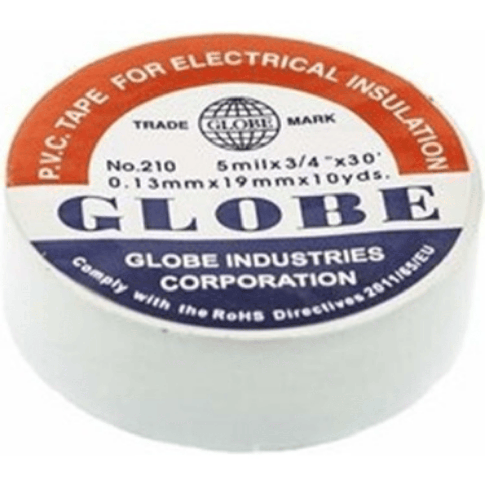 GLOBE BANT 0019-2 0,13mmx19mmx10yds İzolebant Beyaz