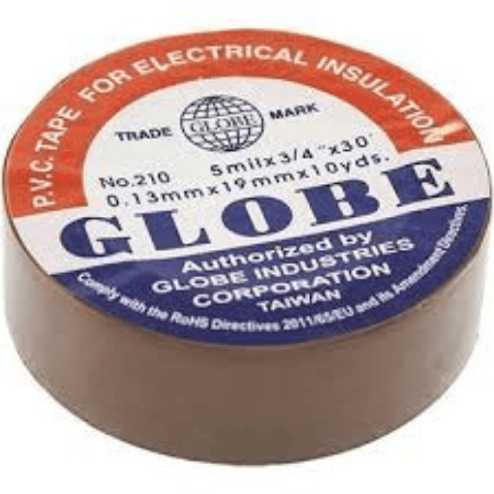GLOBE Globe0017 0,13mmx19mmx10yds İzolebant Kahverengi