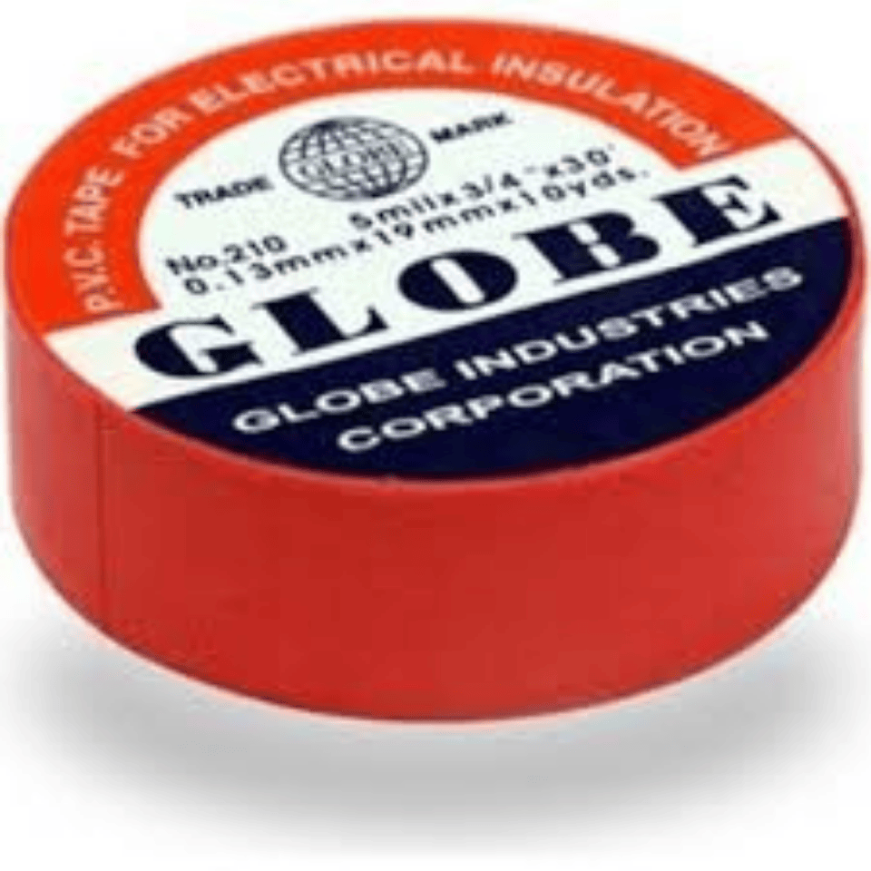 GLOBE Globe0014 0,13mmx19mmx10yds İzolebant Kırmızı