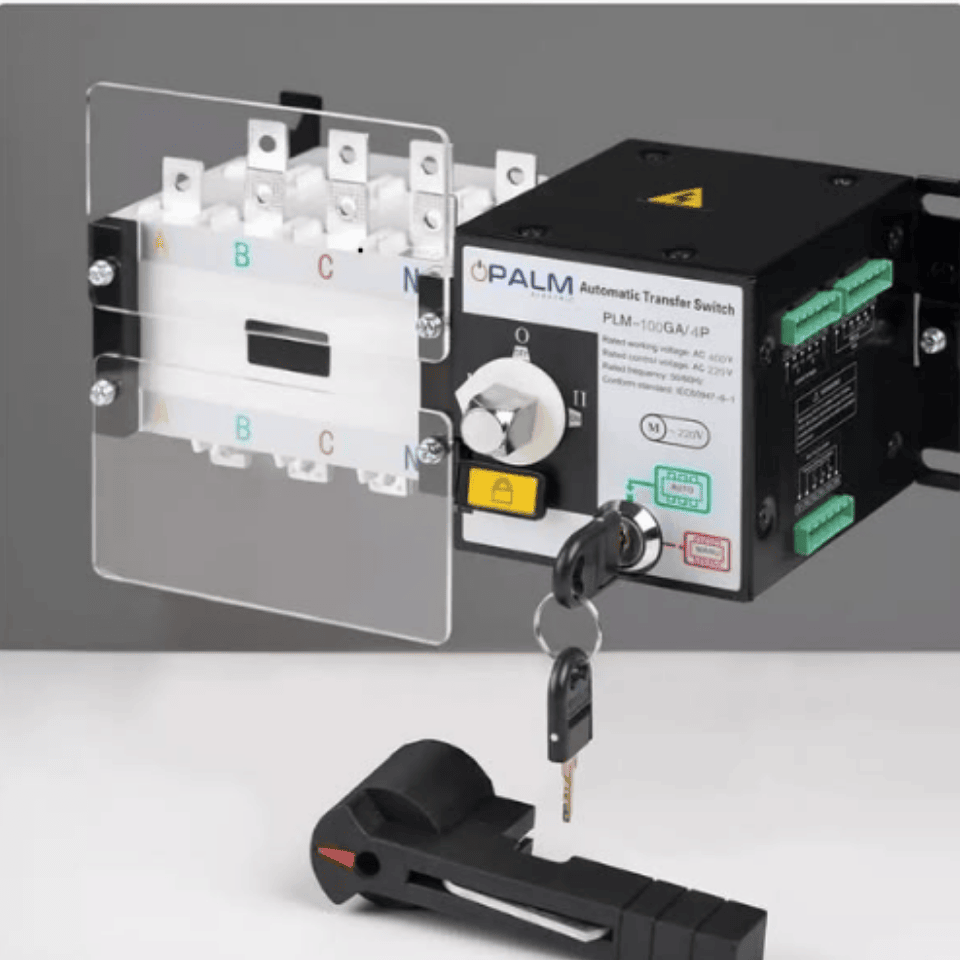 PALM PLM-100GA/4P 100A 4 Kutuplu Transfer Şalteri (220/380V)