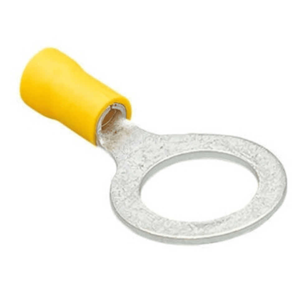 GWEST 3018 GYU-1206 4.00-6.00 mm² Sarı Yuvarlak Tip İzoleli Kablo Ucu (100 Ad.)