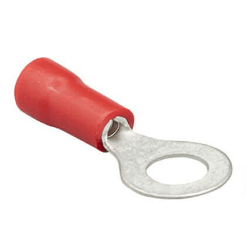 GWEST 3003 GYU-401 0.50-1.50 mm² Kırmızı Yuvarlak Tip İzoleli Kablo Ucu (200 Ad.)