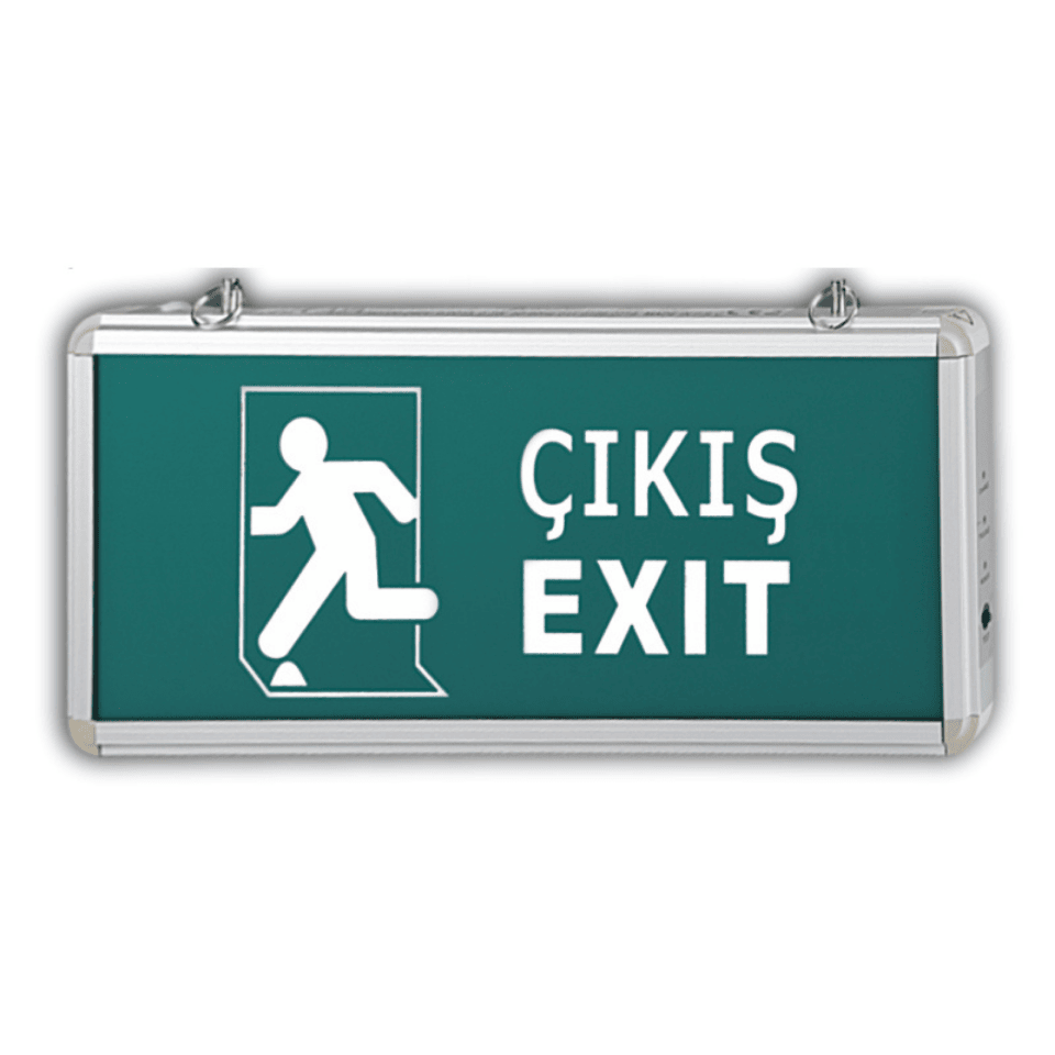 CATA CT-9166 3W Led Sağ Sol Çift Yönlü  Exit Armatürü 3 Saat Akülü
