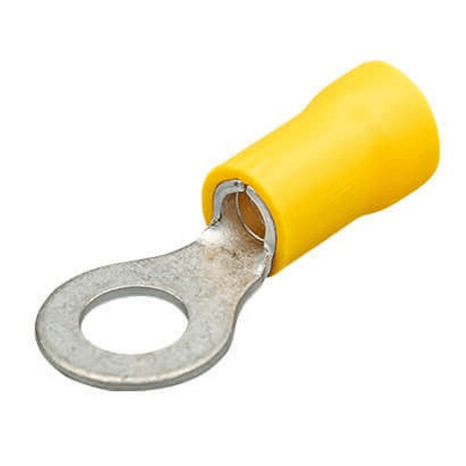 GWEST 3013 GYU-406 4.00-6.00 mm² Sarı Yuvarlak Tip İzoleli Kablo Ucu (100 Ad.)