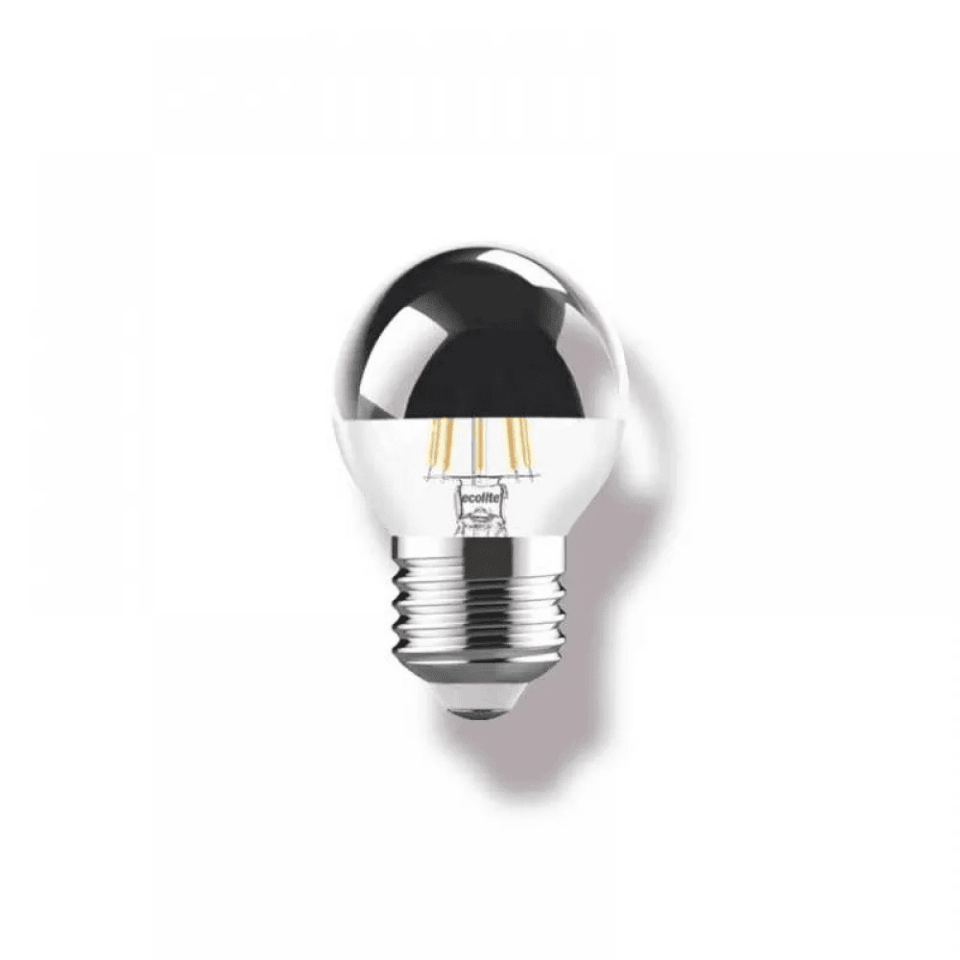 ECOLİTE G45.FL.CS.4W.27K 4W E27 2700K G45 Crow Silver Led Ampül
