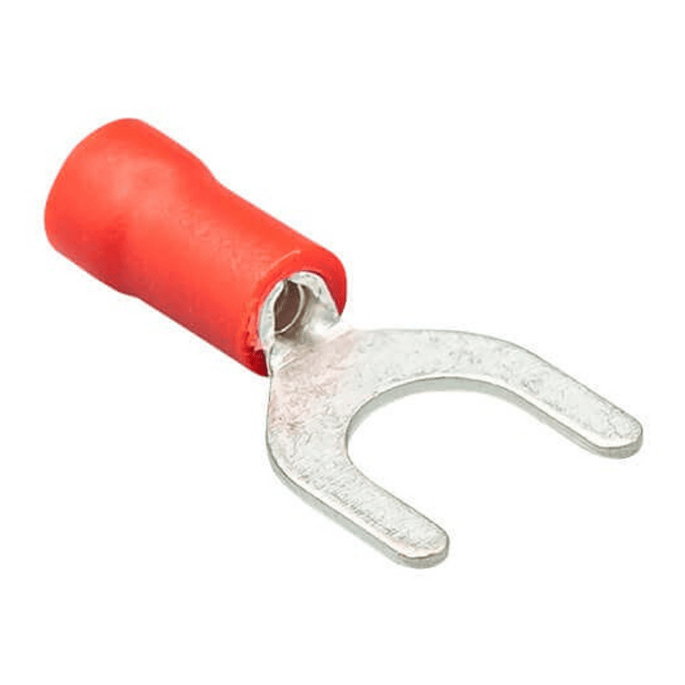 GWEST 3103 GÇU-5001 0.50-1.50 mm² Kırmızı Çatal Tip İzoleli Kablo Ucu (200 Ad.)