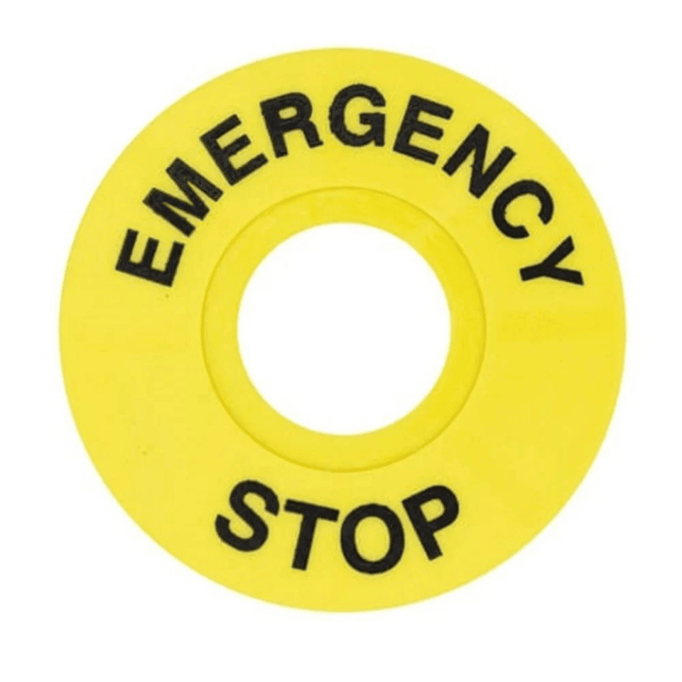 GWEST 6105 FD/160 Acil Stop Etiketi (60 mm) (100 Ad.)