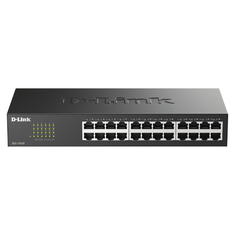 D-LINK DES-1024D 24 Port 10/100 Metal Kasa Switch