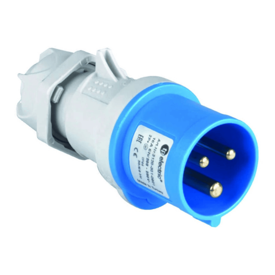 TP ELECTRIC 3124-301-0901 3x32A Düz Fiş IP 44