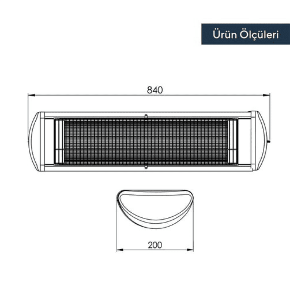KUMTEL EX-23 2300W Duvar Isıtıcı - Soba Ecoray Infrared Tavan
