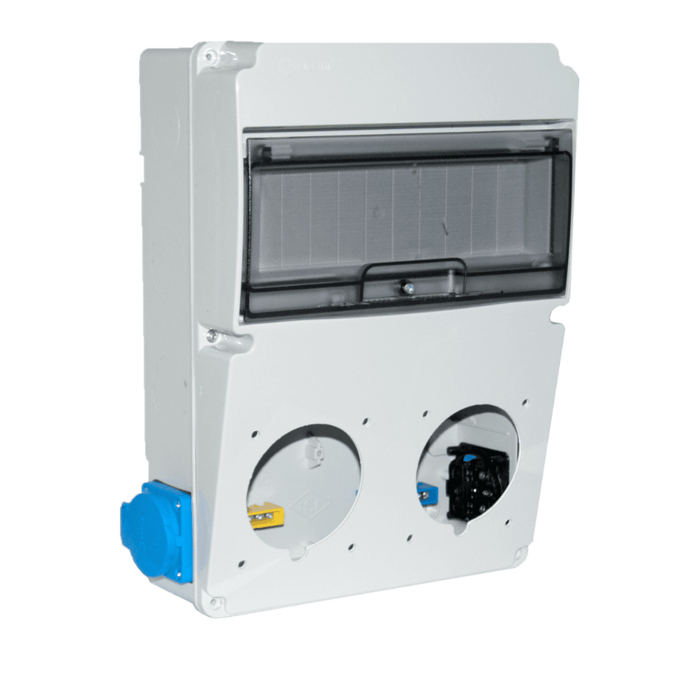 TP ELECTRIC 3320-002-1112 CEE Makine Prizi Yuvası Boş Ön 2+PP 2 Yan Pano Prizi 220X300