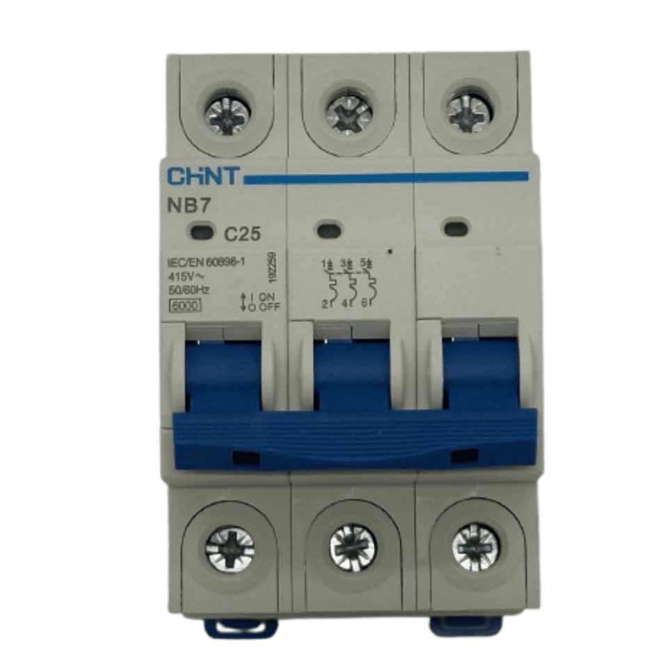 CHINT 192259 C 3x25A Otomat 6kA NB7 Serisi