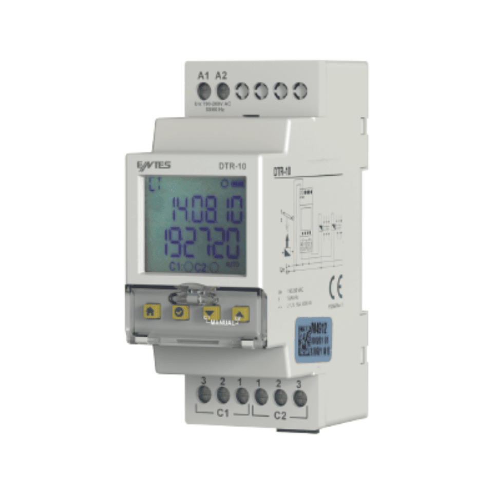 ENTES M4912 DTR-10 Astronomik Zaman Rölesi (Çift Kontaklı)