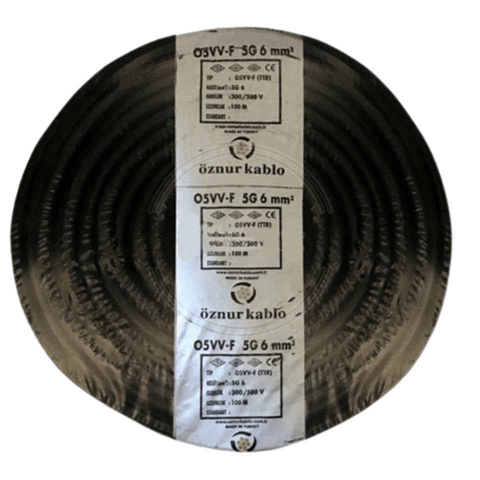ÖZNUR ÖZ/TTR/5*6 5x6 TTR Kablo - Siyah