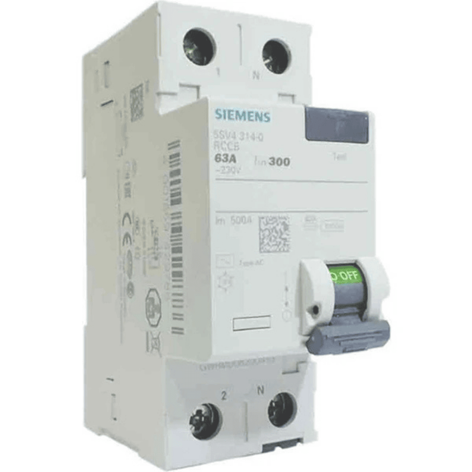 SIEMENS 5SV5616-6 2*63A 300mA Kaçak Akım Koruma Rölesi