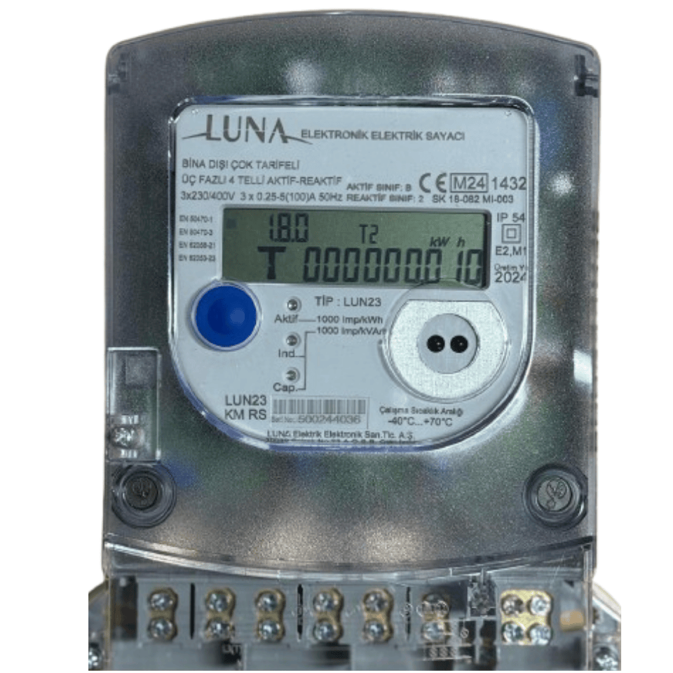 LUNA LUN23KM Direkt Kombi Sayaç RS485 10-100