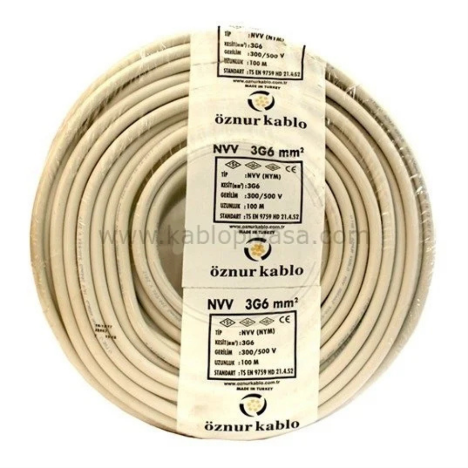ÖZNUR ÖZ/NYM/3*6  3*6 Antigron NVV (NYM) 300/500V