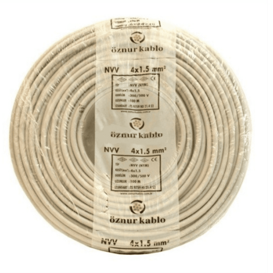 ÖZNUR ÖZ/NYM/4*1,5  4*1,5 Antigron NVV (NYM) 300/500V