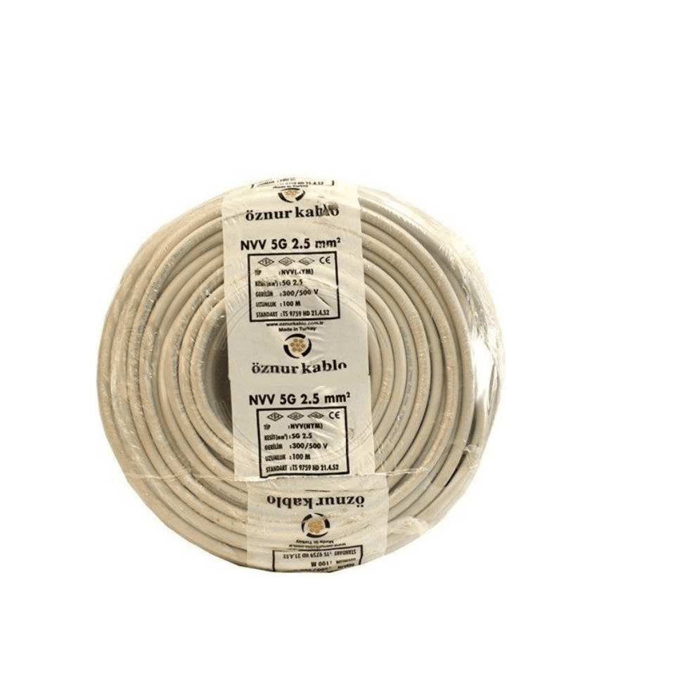 ÖZNUR ÖZ/NYM/5*2,5  5*2,5 Antigron NVV (NYM) 300/500V