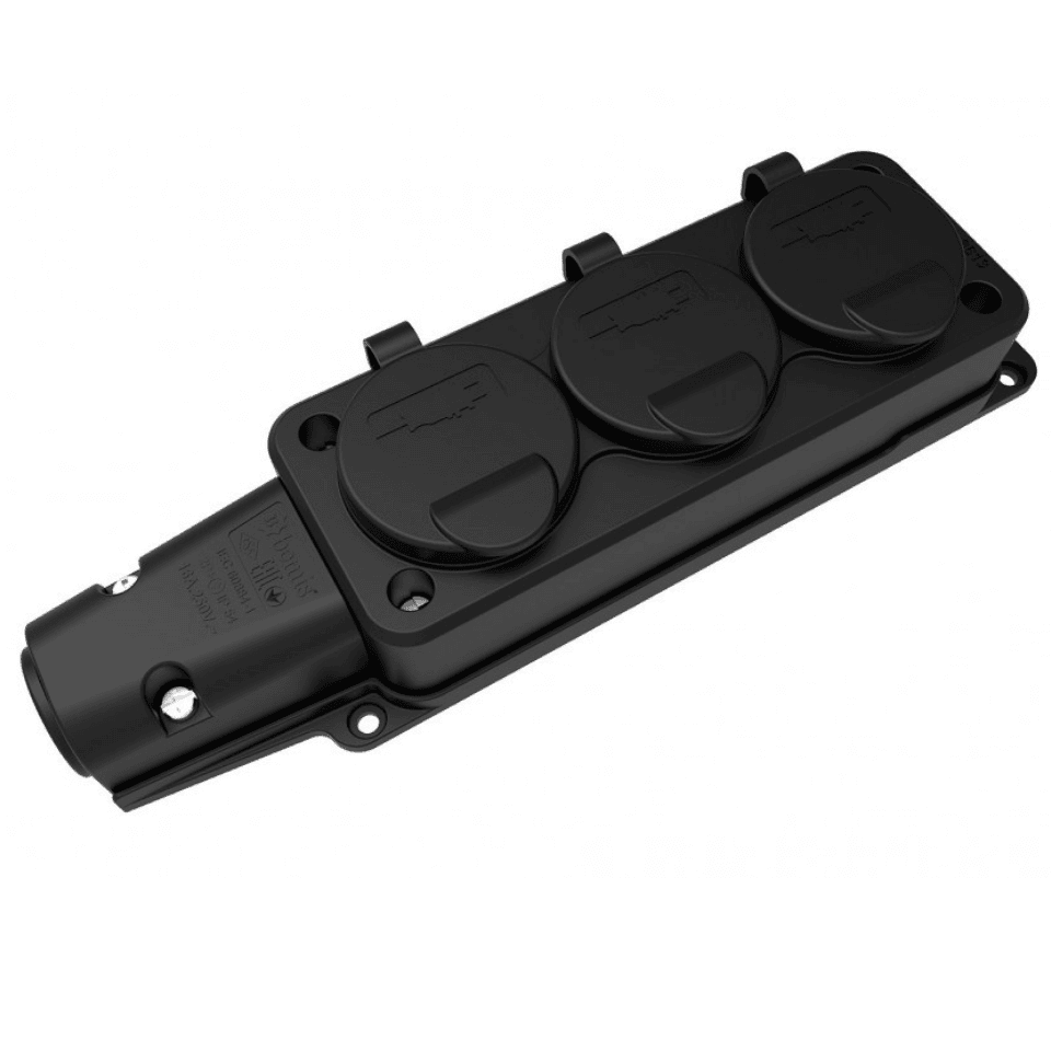 BEMİS BK1-1402-3613 Üçlü Grup Priz Monofaze Kauçuk Seri