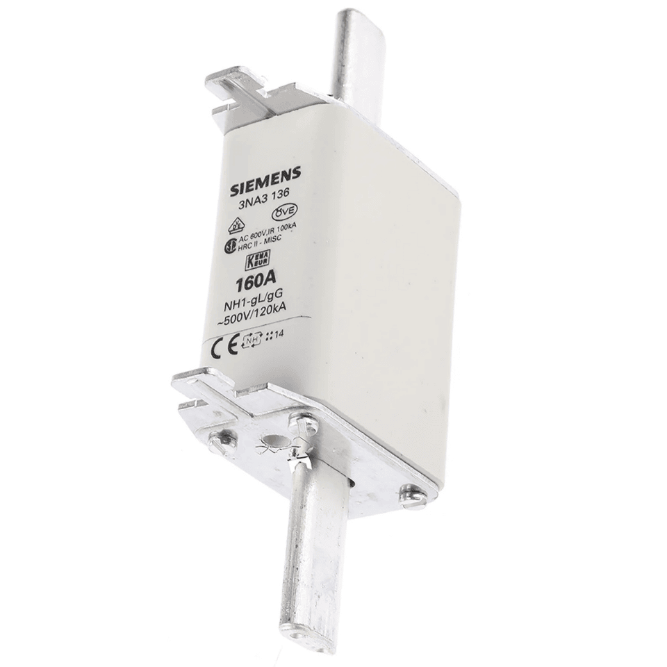 SIEMENS 3NA3 136 160A NH 1 Boy Bıçaklı Sigorta Buşonu