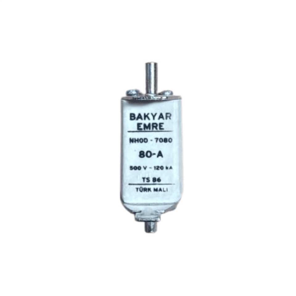 BAKYAR EMRE BE.065-080A 80A NH 00 Boy Bıçaklı Sigorta Buşonu
