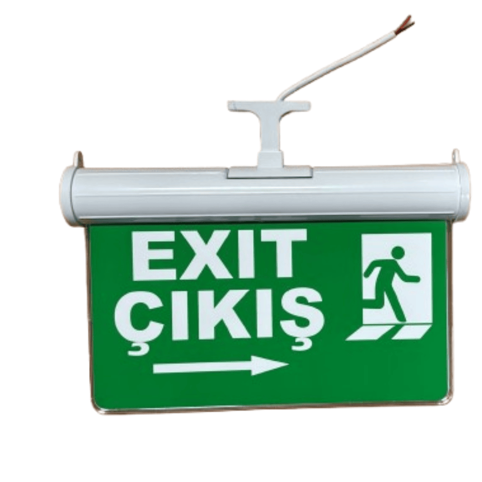SEVİMSEL 017 Sağ Sol Çift Yönlü Led Acil Çıkış Exit Armatürü