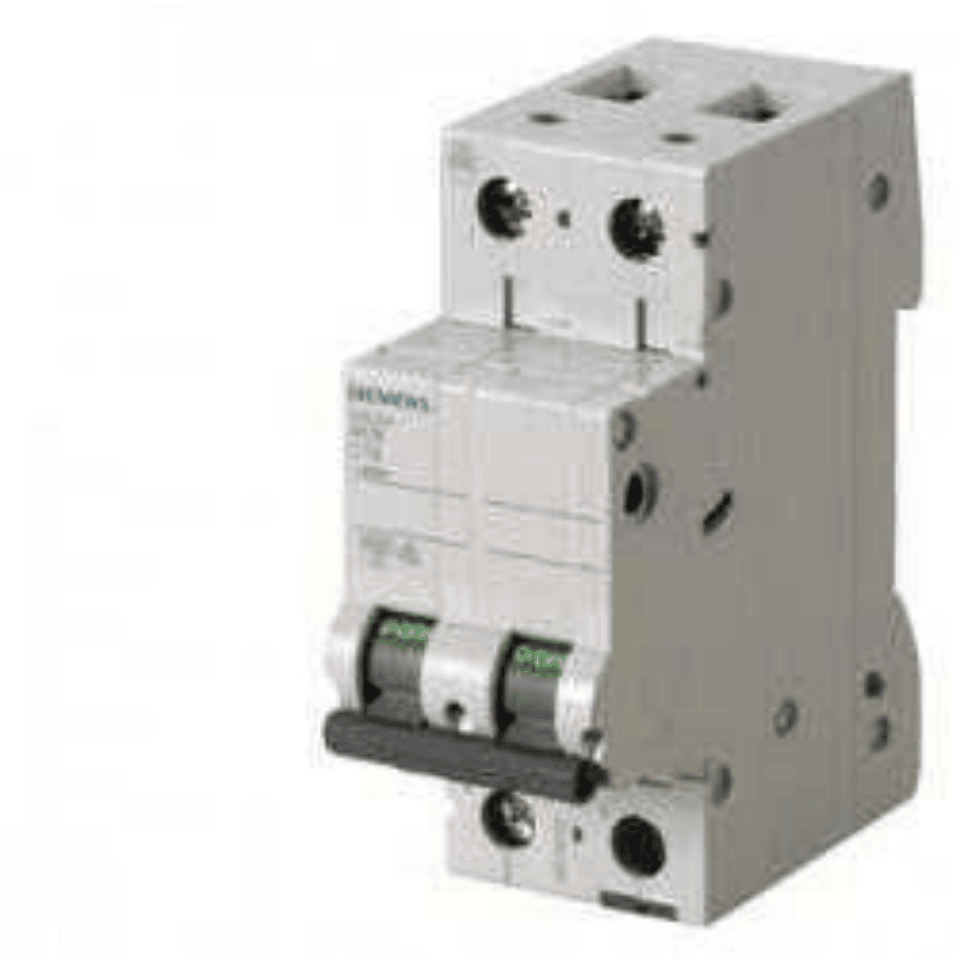 SIEMENS 5SL6225-7 2x25A 6kA C Tipi 70mm 2 Fazlı Anahtarlı Otomatik Sigorta Yavaş Karakterli