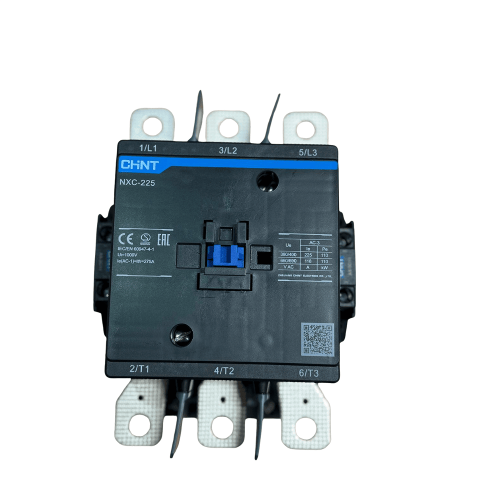 CHINT 925262 NXC-225 Kontaktör 225A 110kw AC 220V Bobin 2NO+2NC