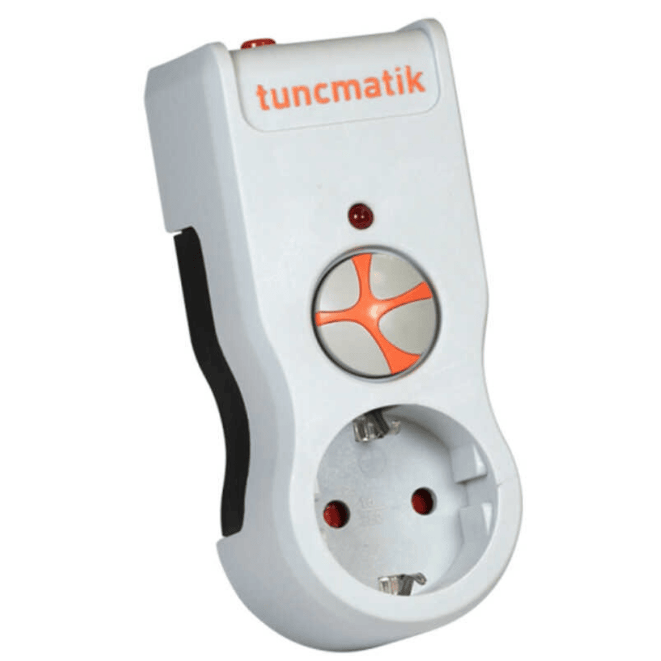 TUNÇMATİK TSK-19019 Enerji Koruma Prizi Tekli Beyaz